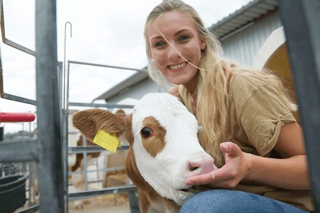 JOSERA calf with woman in igloo